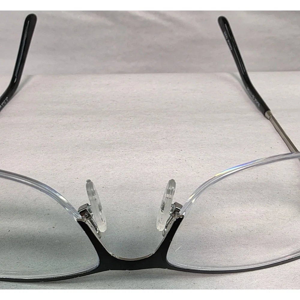 La Scala 861 52-17-135 Black/Silver Half Rim Eyeglasses Frame G20